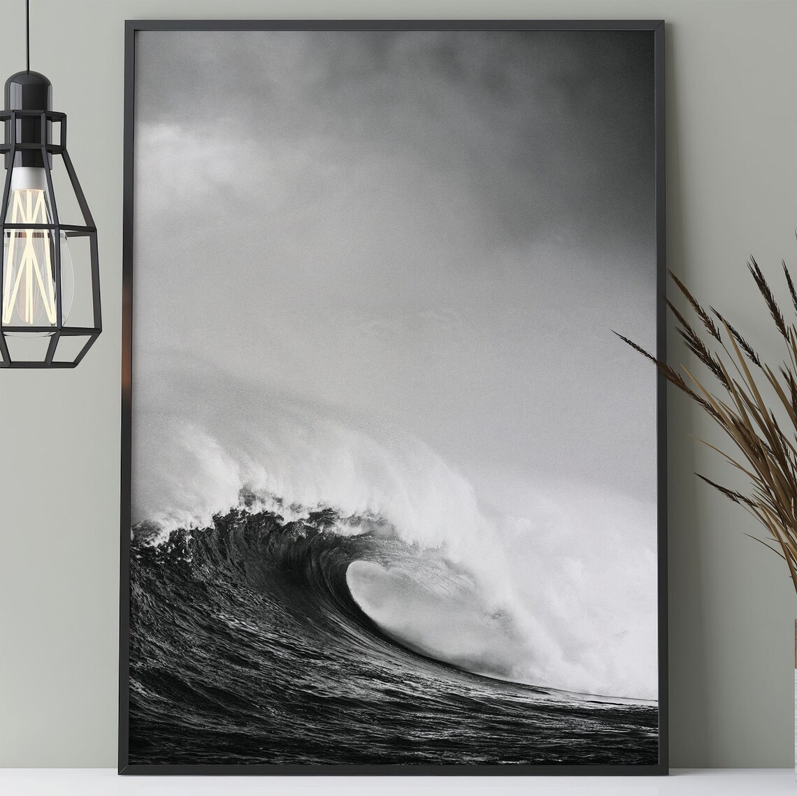 Stormy Sea Waves, Vintage Nature Photography Art Print - Image 3