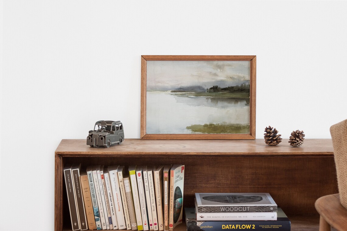 Abstract Landscape Painting, Minimalist Landscape Art - Image 2