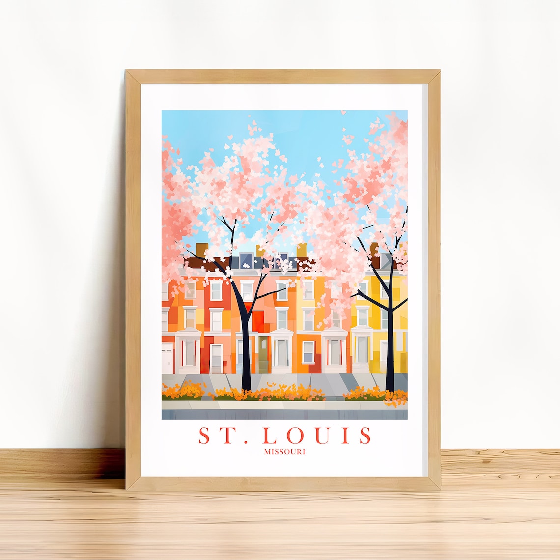 St. Louis Retro Travel Poster Art Print, Missouri