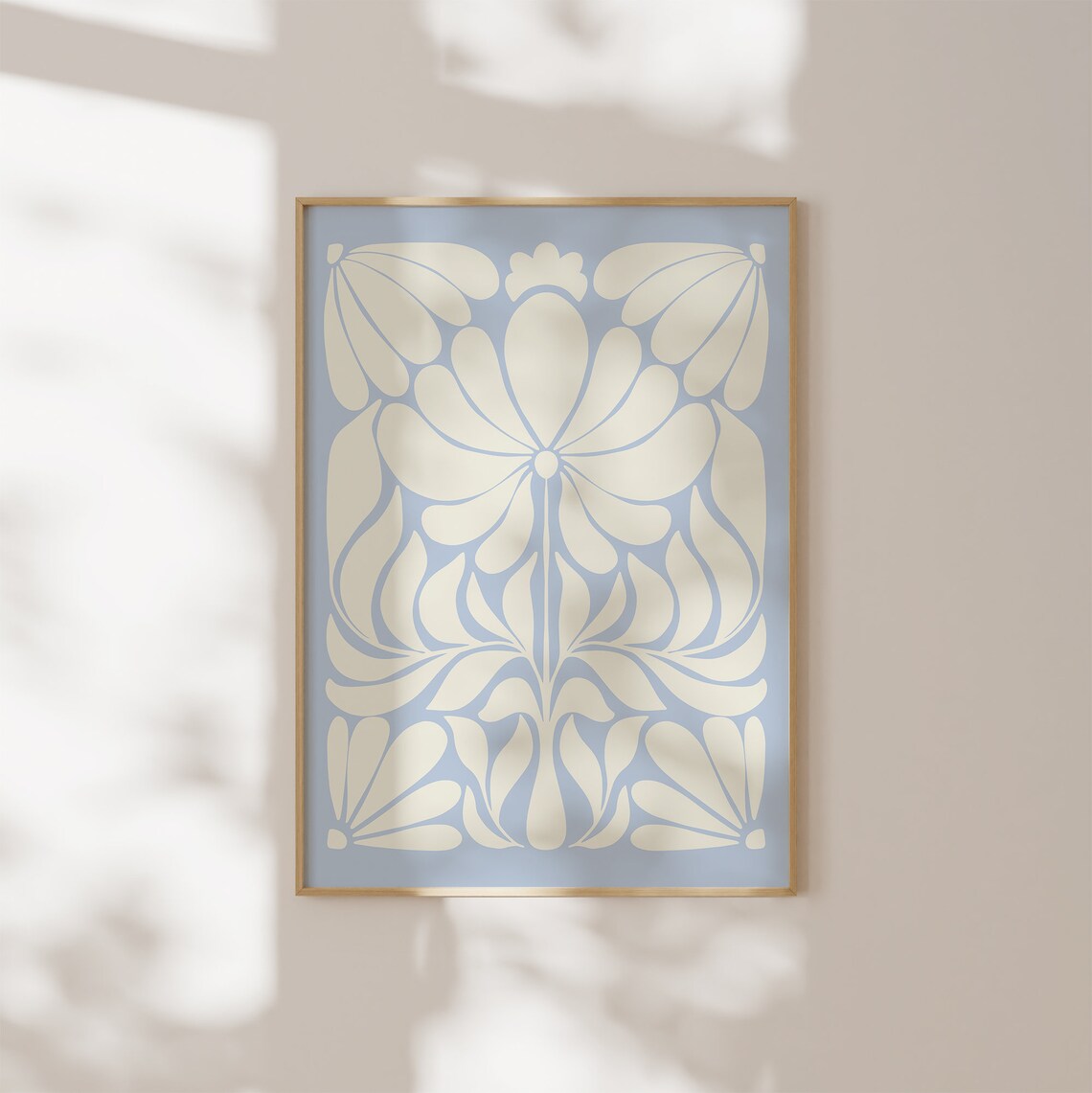 Norway Folk Art Botanical Floral Art Print - Image 3