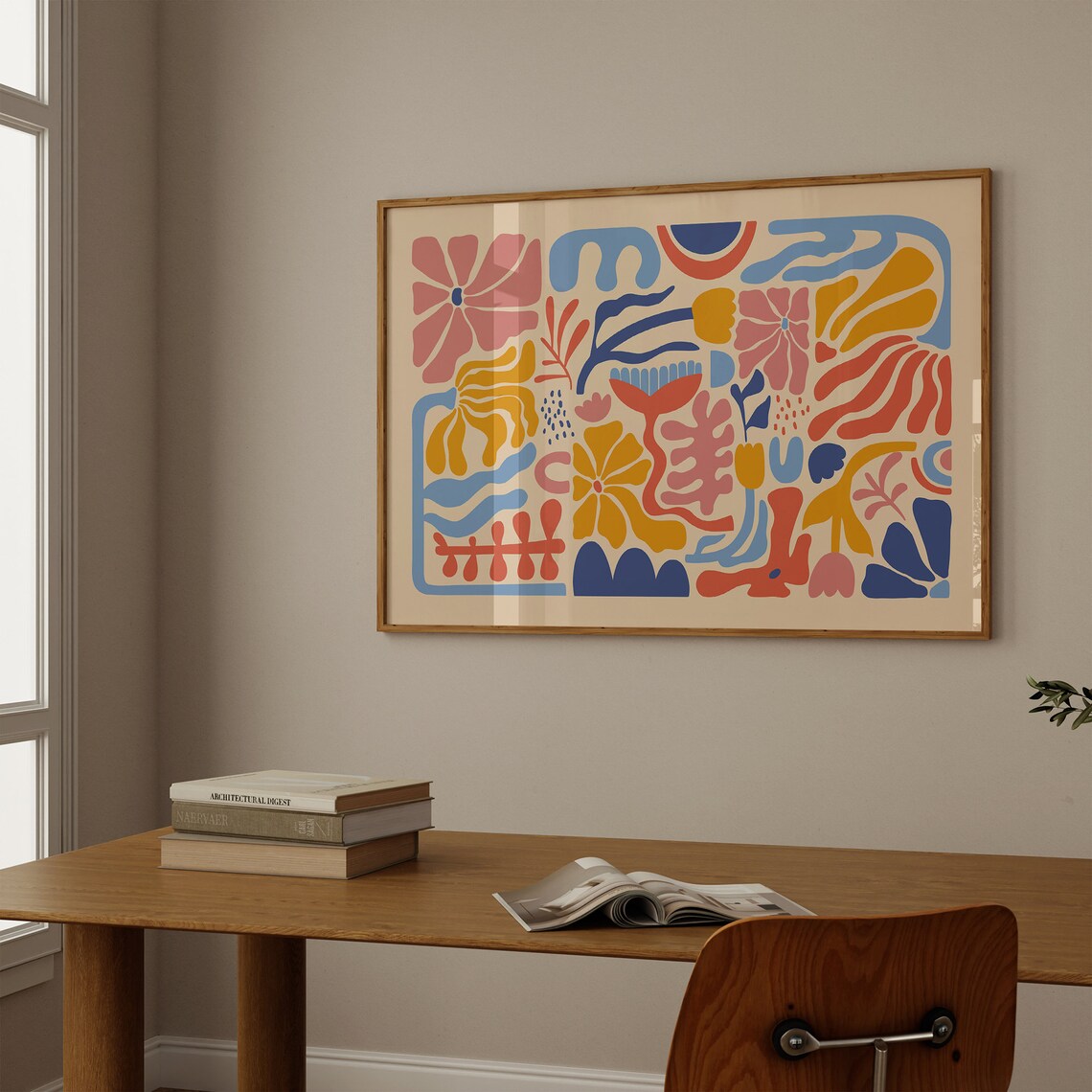 Botanical Retro Concept Abstract Art Print - Image 4