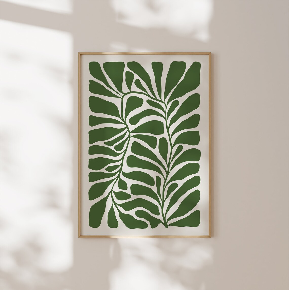 Abstract Floral Wall Art, Moody Botanical Print - Image 2