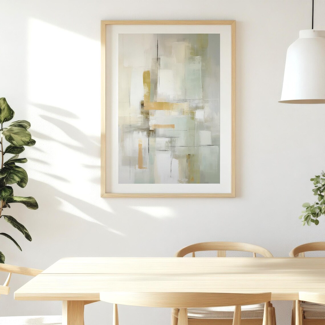 Pastel Abstract Painting, Modern Minimalist Art Print - Image 3