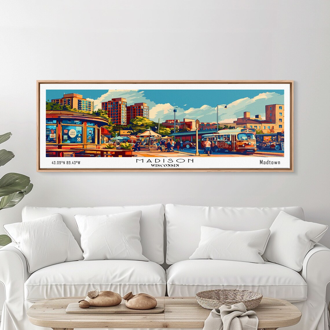 Madison Wisconsin Mid-Century Modern Travel Poster - Image 4