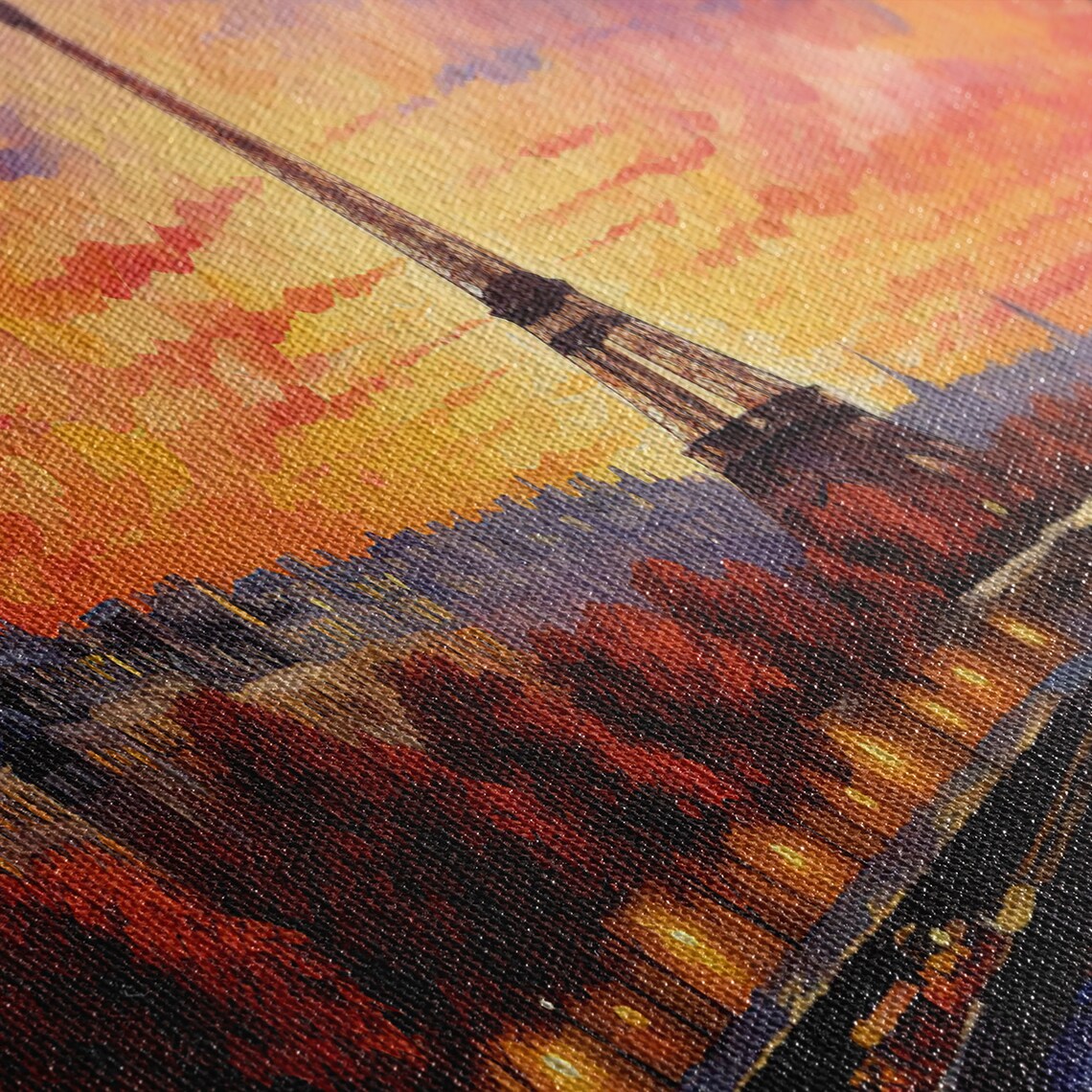 Van Gogh-Inspired Eiffel Tower Art Print, Paris - Image 2