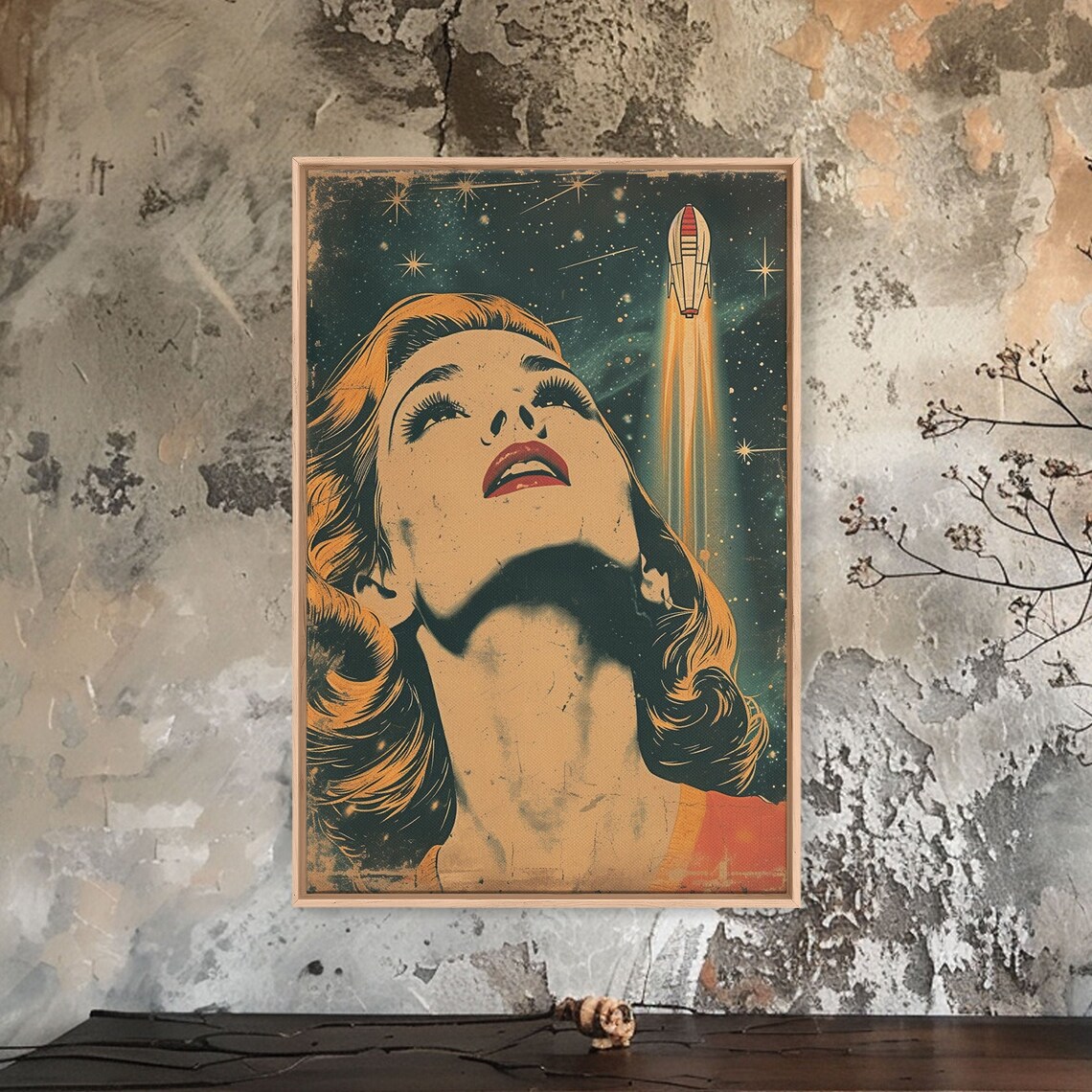 1960s Retro Propaganda Poster, Atomic Age Art Print - Image 3