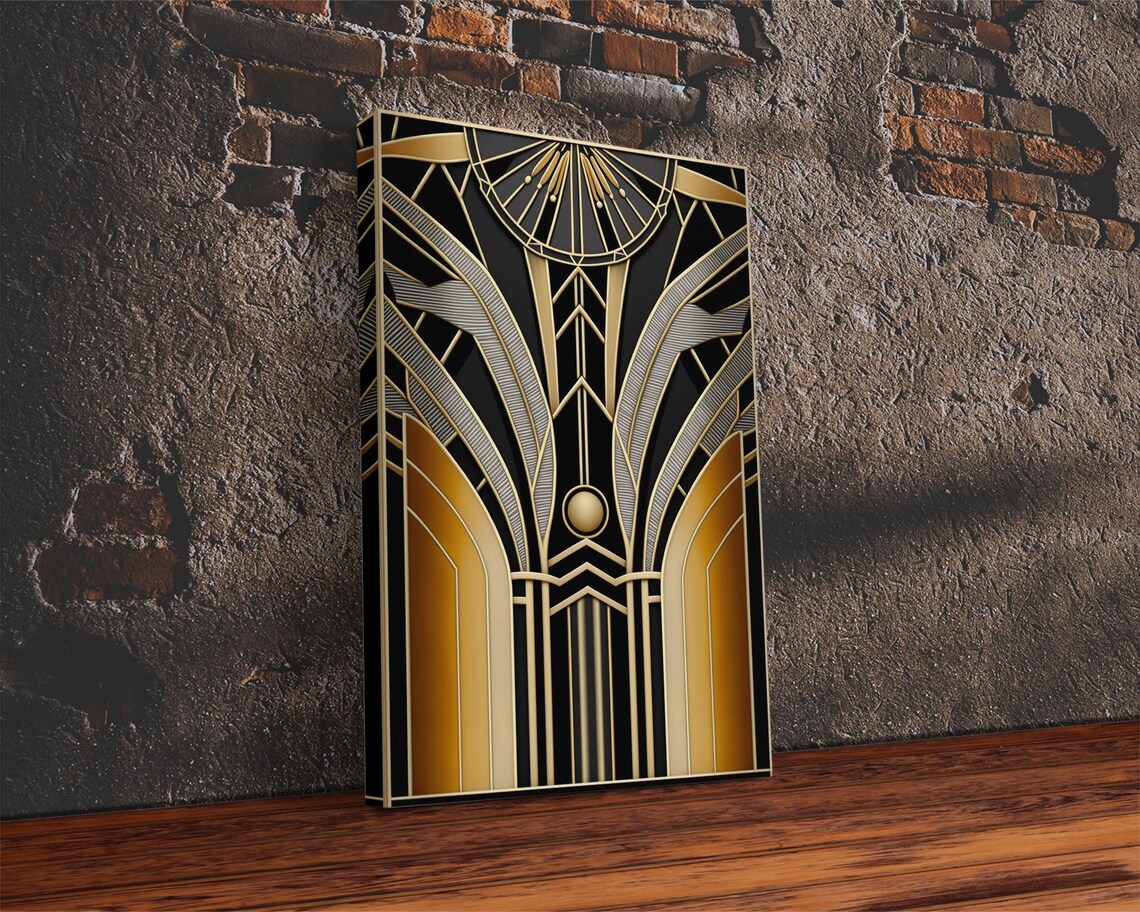 Art Deco Pattern Abstract Art Print, Vintage Retro - Image 2