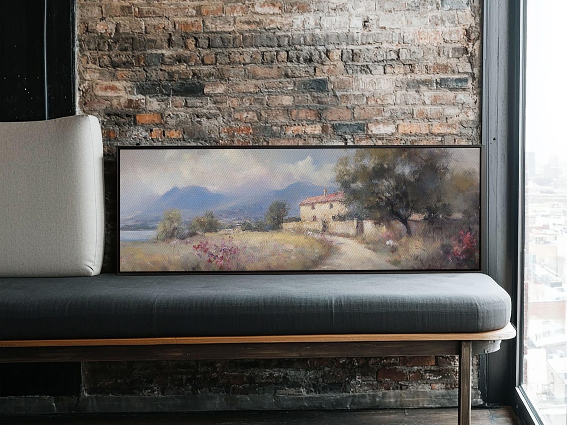 Italy Wall Art Print Italy Painting Italian Vila Italy Landscape Wall Art Italy Print Italy Art Italy Vintage Italy Wall Art - Image 3