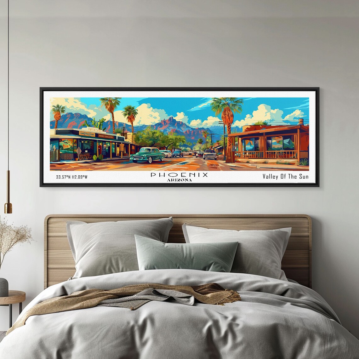 Phoenix Arizona Mid-Century Modern Travel Poster - Image 3