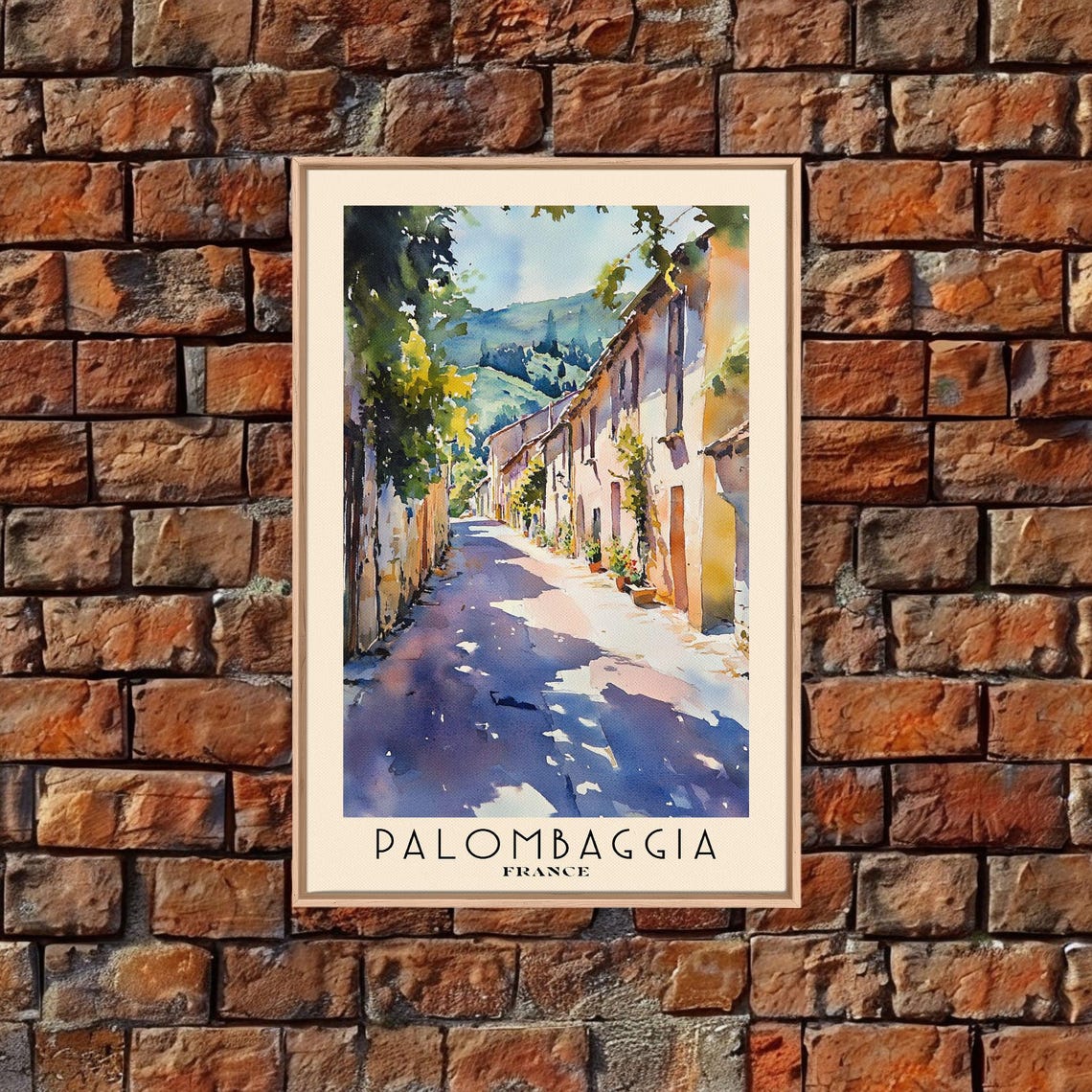 Palombaggia France Watercolor Print Vacation Gift France Wall Art Beach Painting Beach Decor Beach Or Lakehouse Art - Image 4