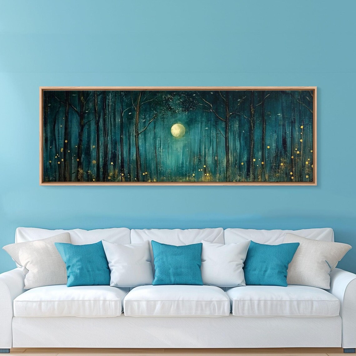 Dark Fantasy Forest At Midnight Wall Art Print - Image 5
