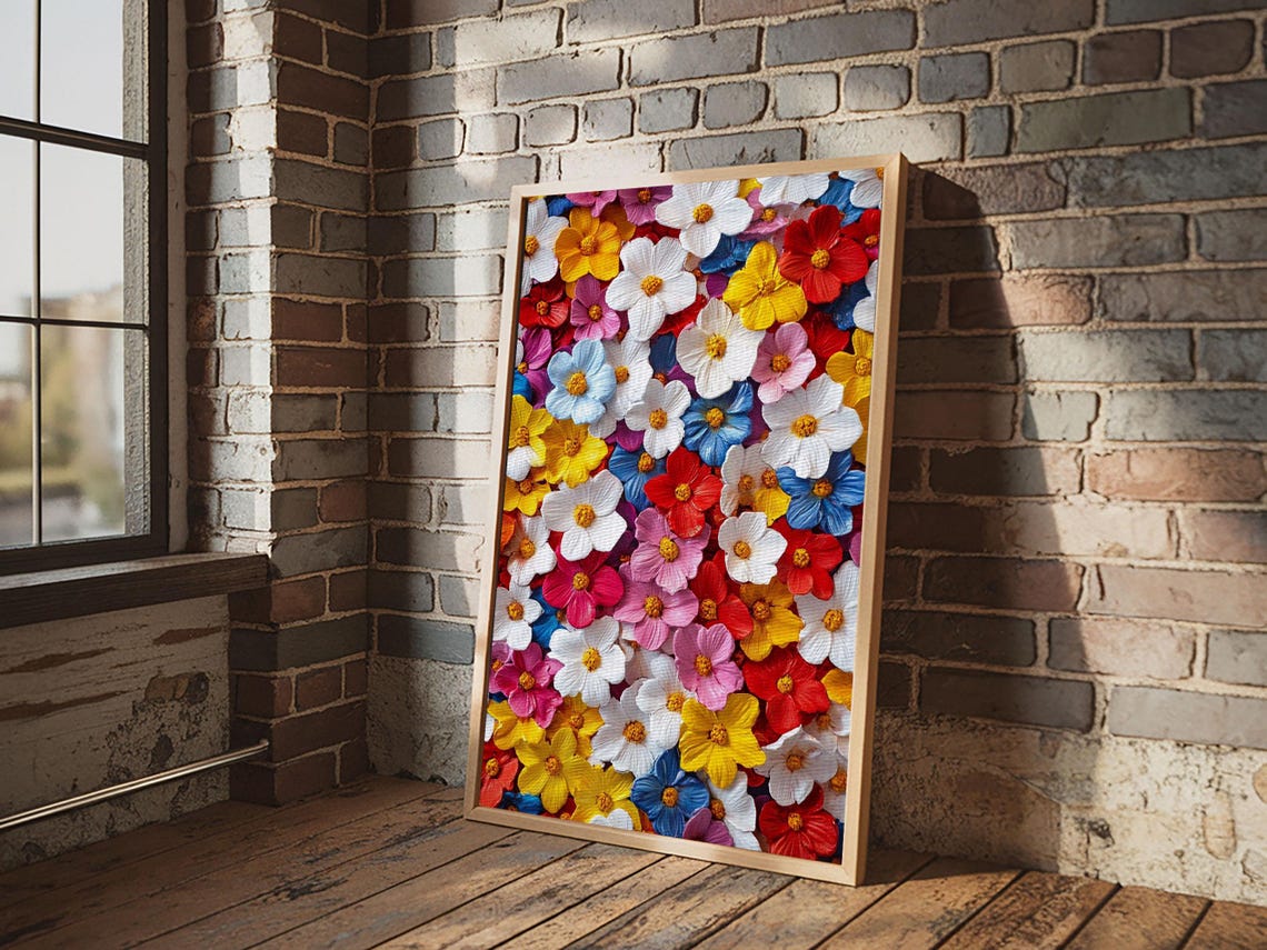 Botanical Prints Wall Art Framed Print 3d Effect Flower Art Modern Art Cute Room Decor Aesthetic Decor Trendy Wall Art Nuevart - Image 3