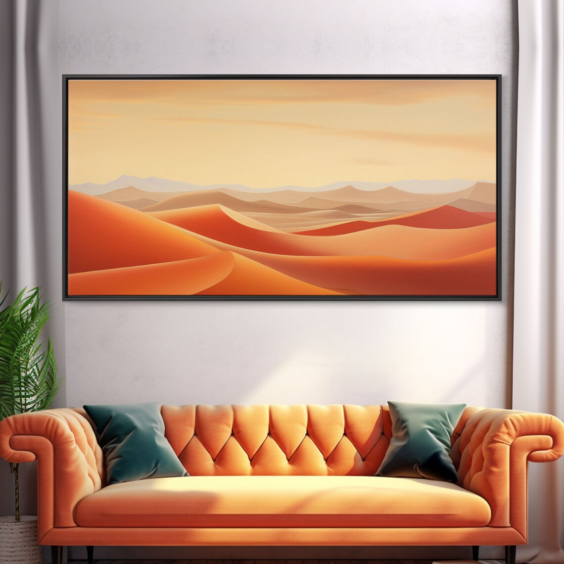 Desert Sand Dune Landscape Panoramic Travel Art Print - Image 5