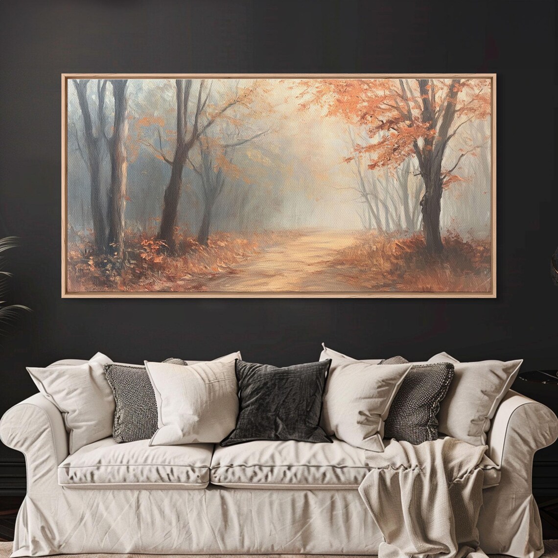 Path Through The Fall Forest, Winter Wonderland Decor - Image 3