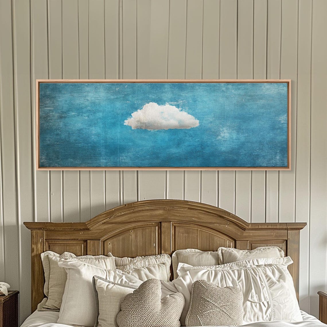The Cloud Modern Wall Art Boho Art Minimalist Art Home Decor Gift Idea Wall Art Overszied Art Panoramic Art - Image 4
