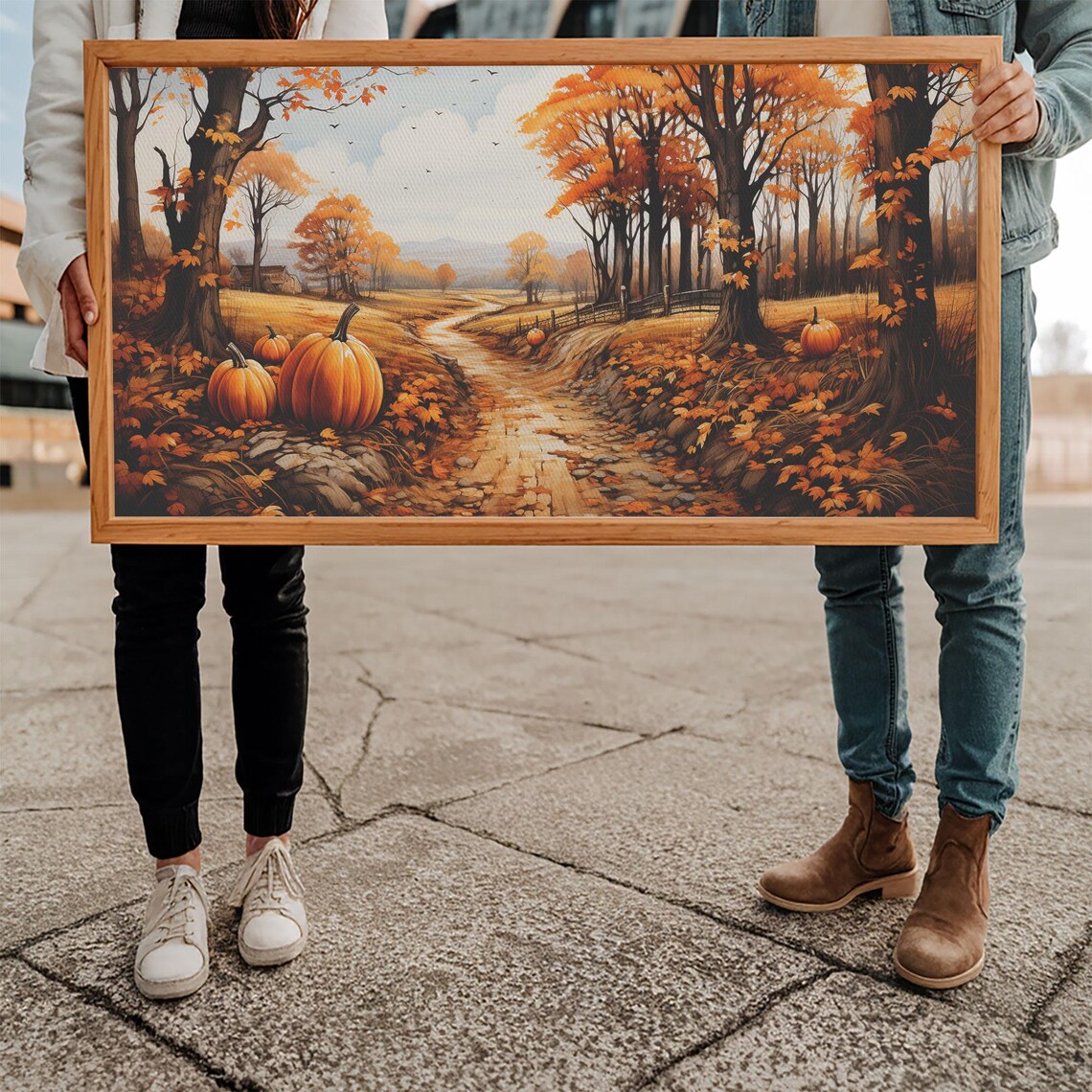 Pumpkin Fall Nature Art Print, Country Home Decor - Image 5
