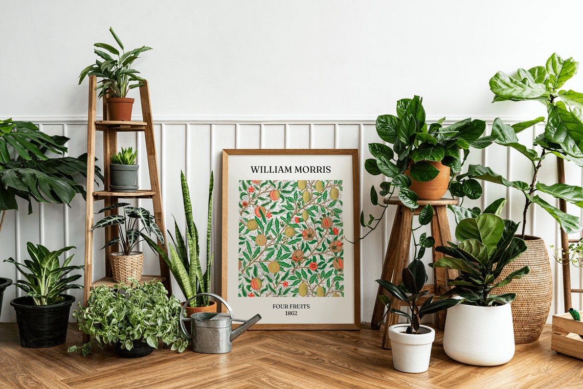 William Morris Four Fruits 1862 Textile Pattern Artwork Poster - Image 3