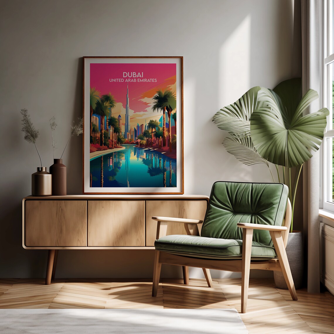 Dubai Travel Poster, United Arab Emirates Travel Print - Image 2
