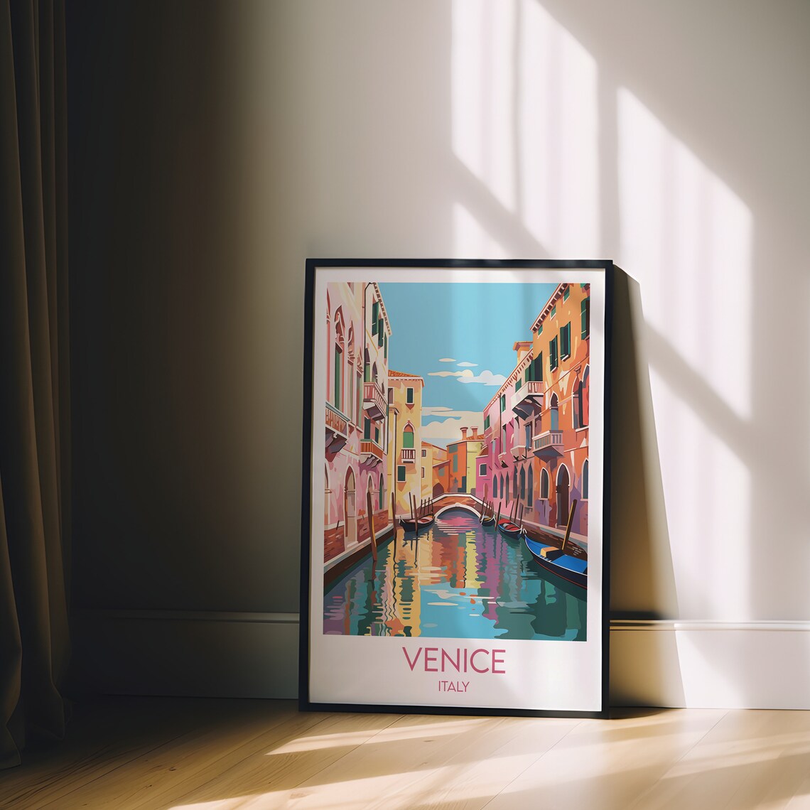 Venice Custom Personalised Gift Travel Poster - Image 2