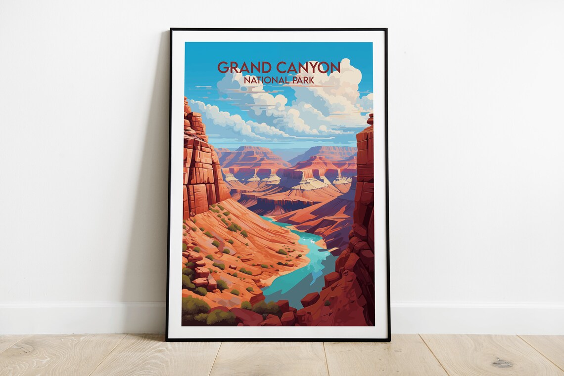 Grand Canyon National Park Travel Poster, United States