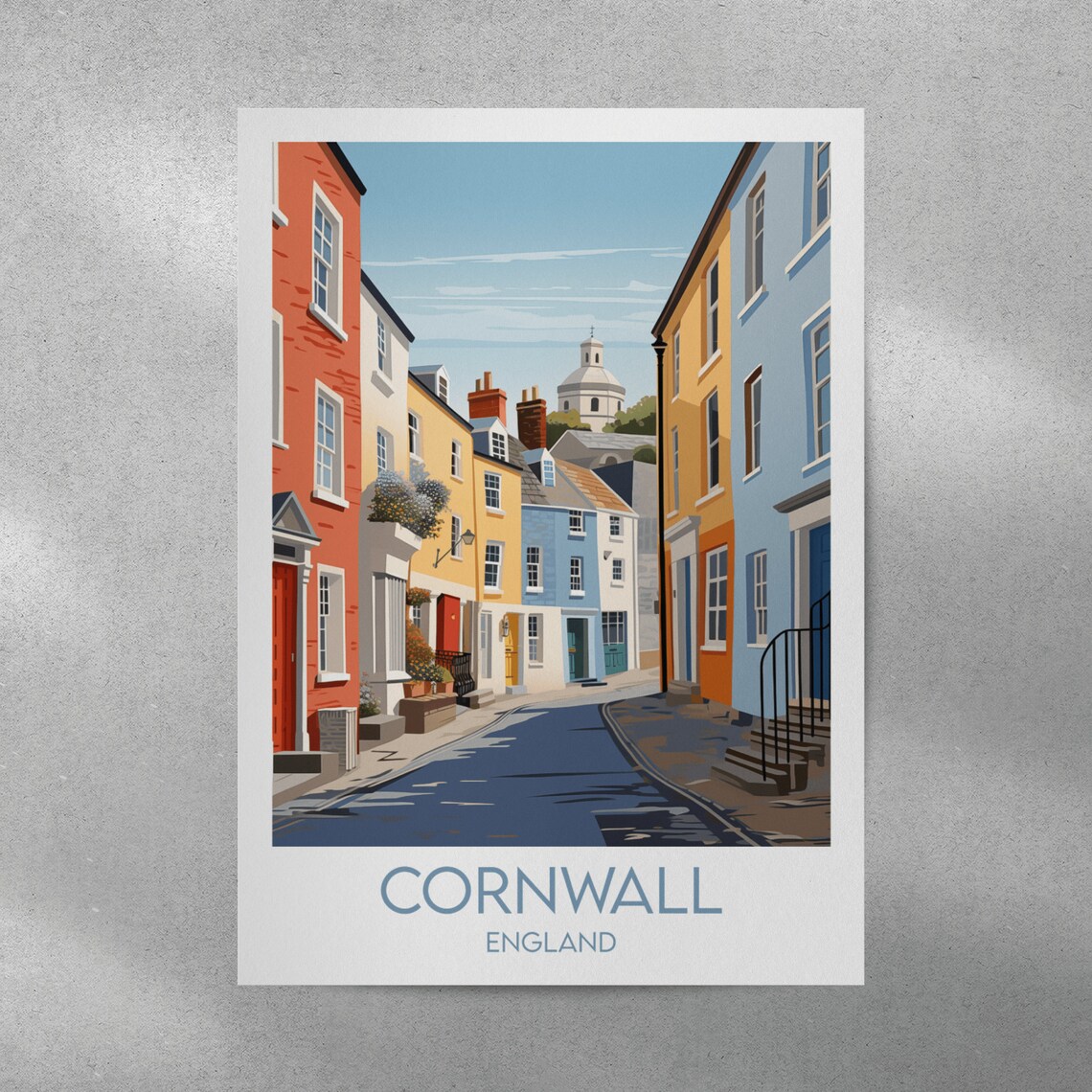 Cornwall Travel Poster, England UK Custom Personalised - Image 3