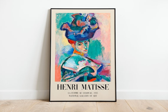 Henri Matisse Woman With A Hat 1905 Fauvist Portrait Art Poster