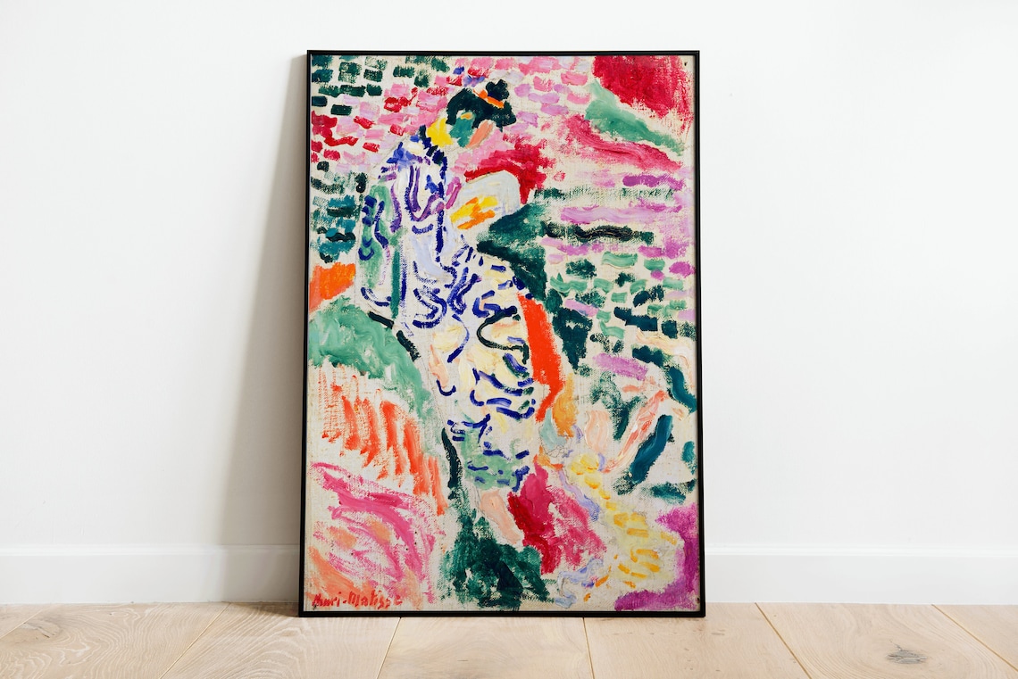 Matisse La Japonaise Fauvist Woman in Kimono Art Exhibition Poster