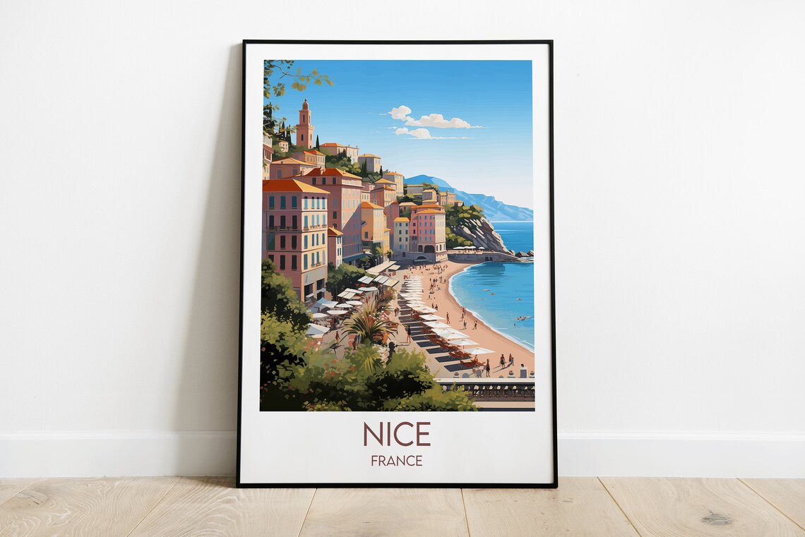 France Travel Poster, Custom Personalized Print