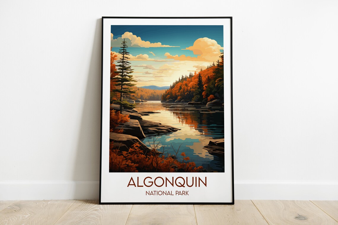 Algonquin National Park Travel Poster, Canada
