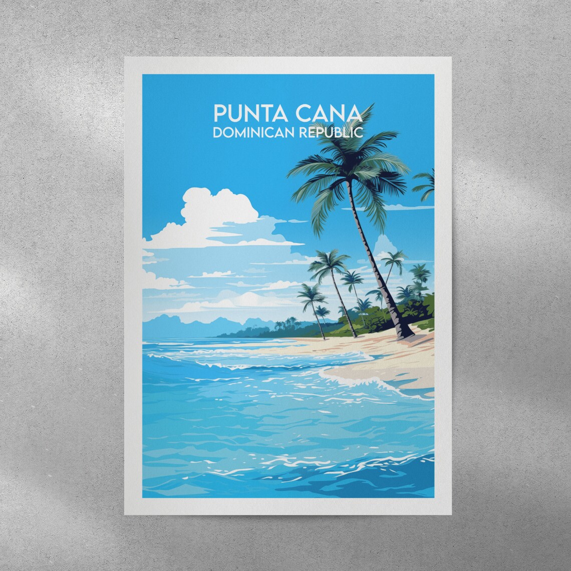 Punta Cana Travel Poster, Dominican Republic - Image 3
