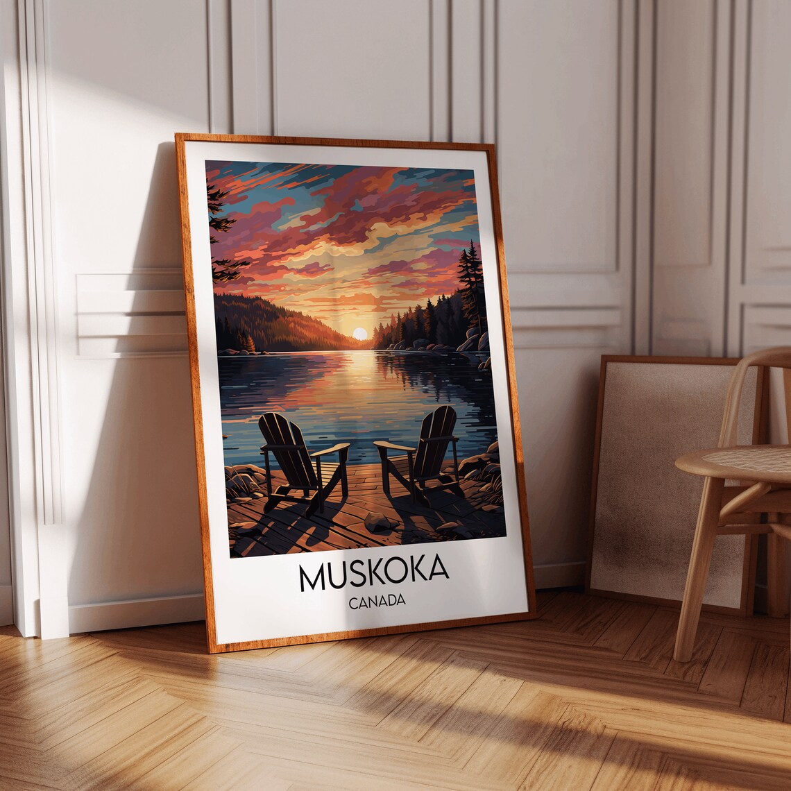 Muskoka Travel Poster, Custom Personalised Gift - Image 3