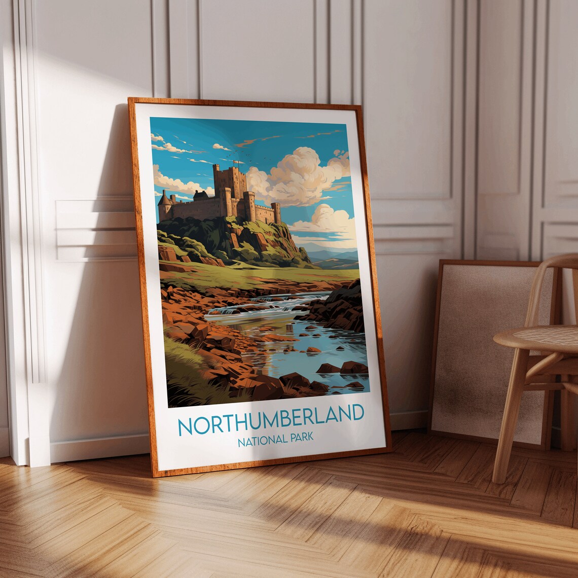 Northumberland National Park Travel Poster, England UK - Image 2