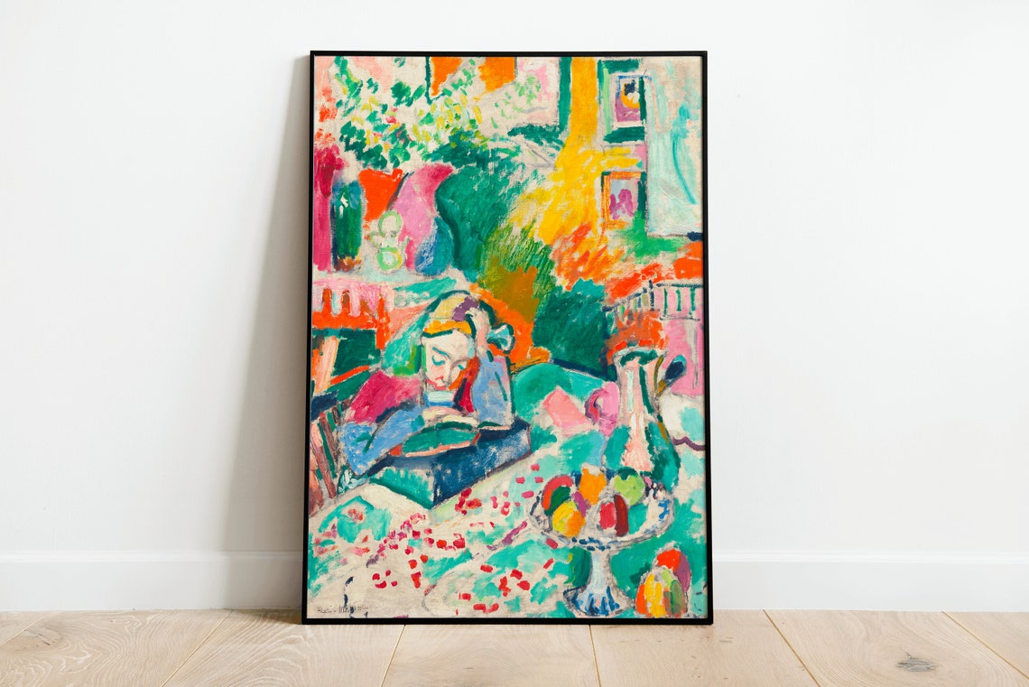 Henri Matisse Interior With Girl Reading Fauvist Masterpiece Poster
