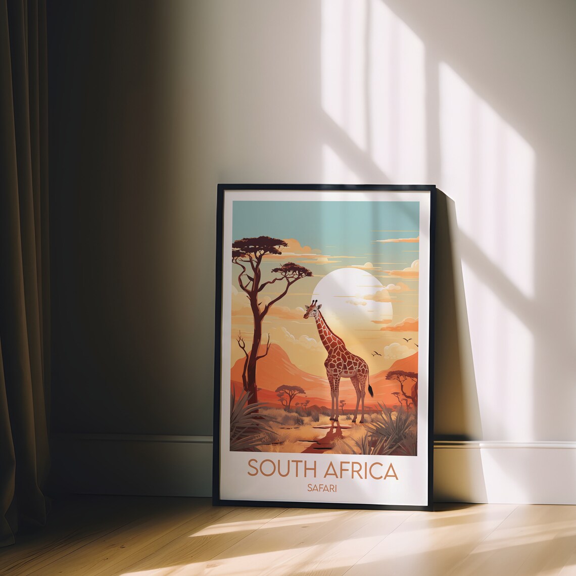 South Africa Travel Print, Safari Poster Art Print - Image 2