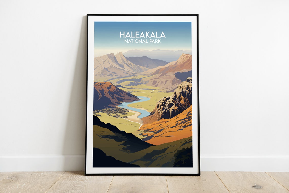 Haleakala National Park Hawaii Volcano Crater Desert View Poster