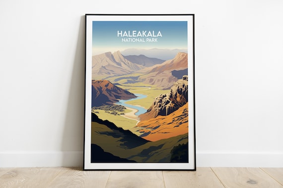 Haleakala National Park Hawaii Volcano Crater Desert View Poster
