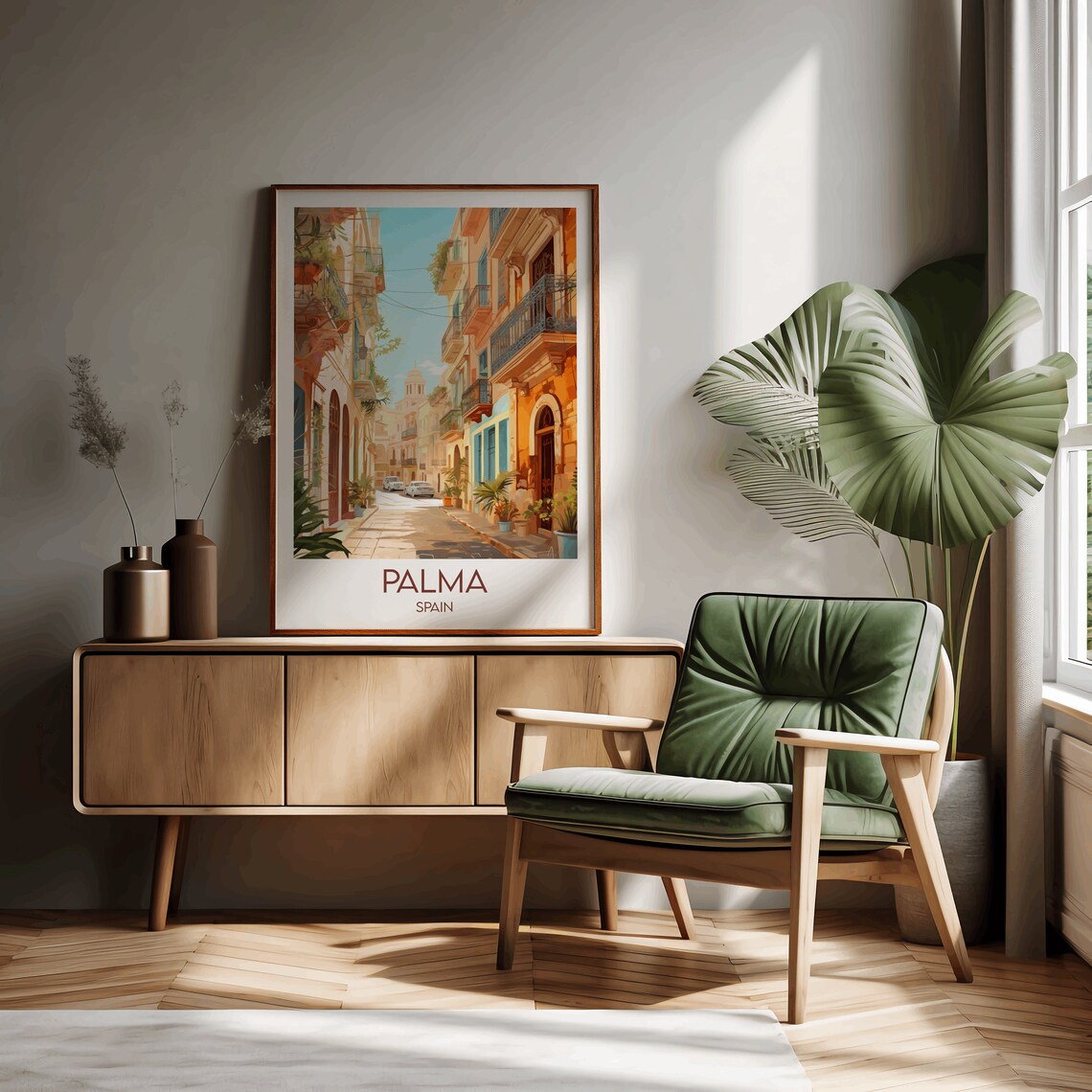 Palma Travel Poster, Spain Custom Personalised Art - Image 3