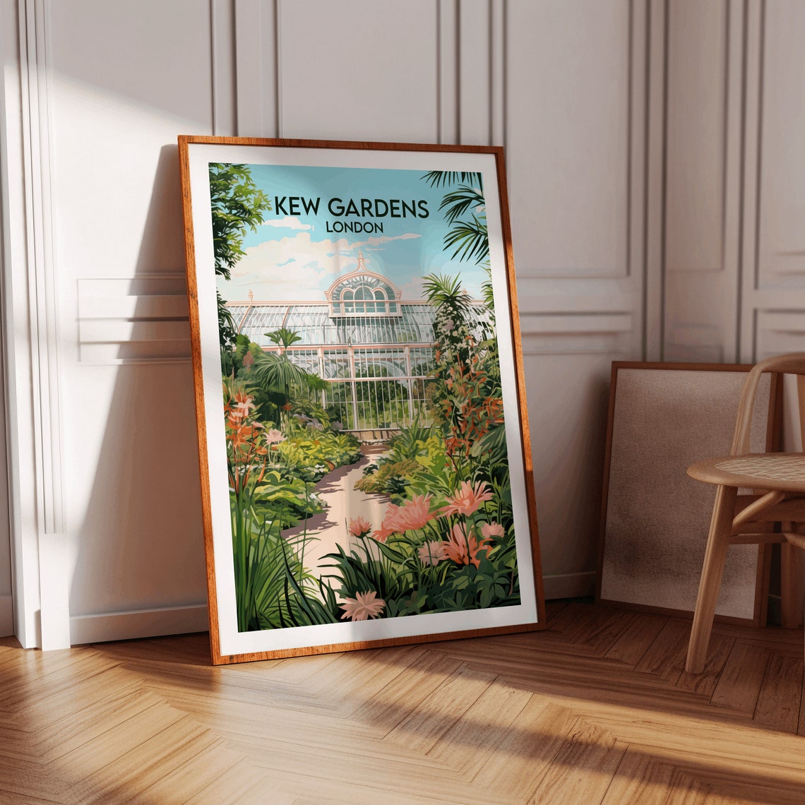 Kew Gardens London Temperate House Flower Garden Path Travel Poster - Image 2