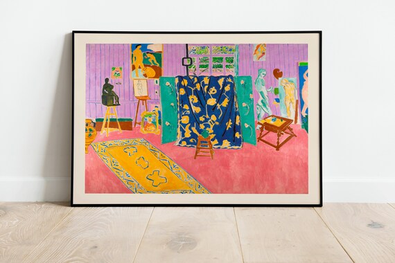 Henri Matisse The Pink Studio Artist Interior Fauvist Art Poster