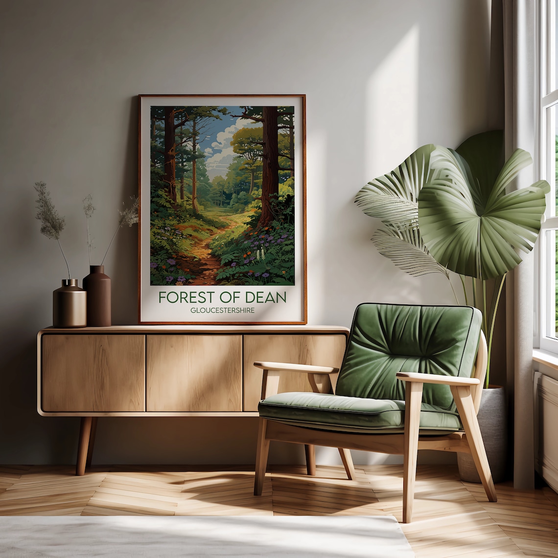 Forest Of Dean Wedding Gift Poster Print - Image 2