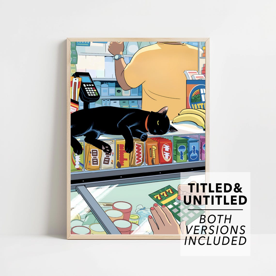 The New Yorker September 2023 Bodega Black Cat Cover Art Poster