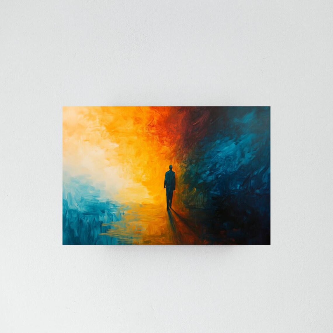 Abstract Silhouette In Color, Bold Expressionist Art Print - Image 4