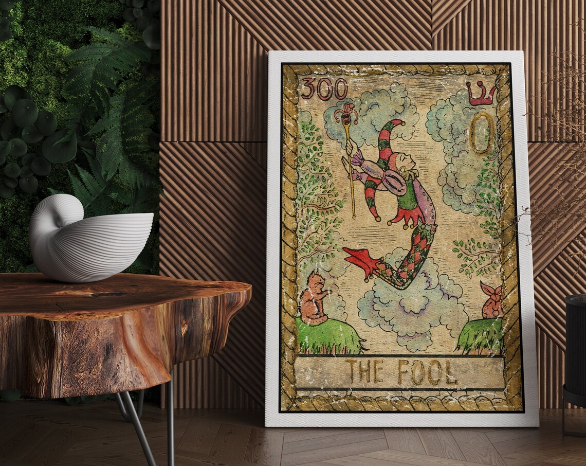 The Fool Tarot Card Wall Art Print Tarot Card The Fool Tarot Card Print Tarot Print Tarot Card Wall Art Tarot Card Art Print - Image 3