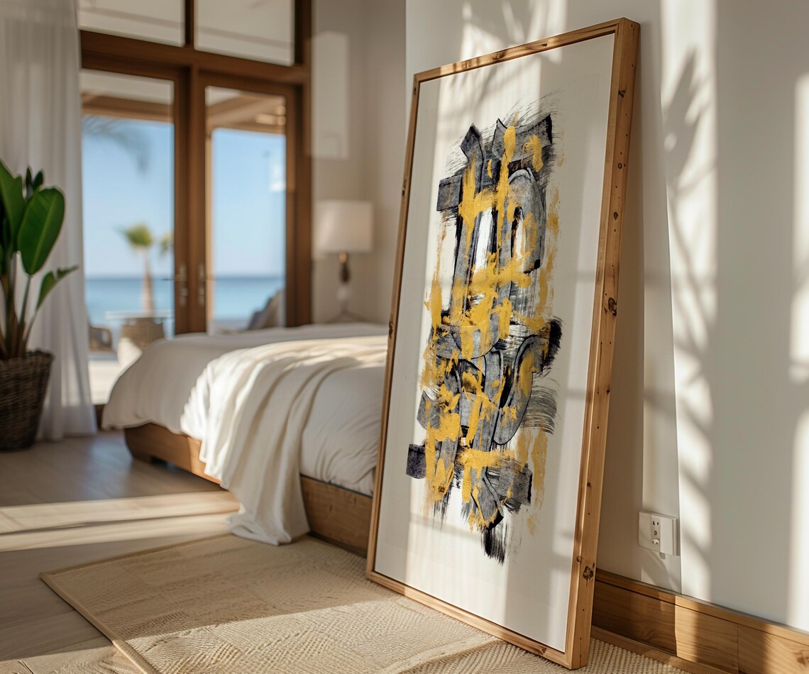 Modern Abstract, Mid Century Surrealist Print - Image 3