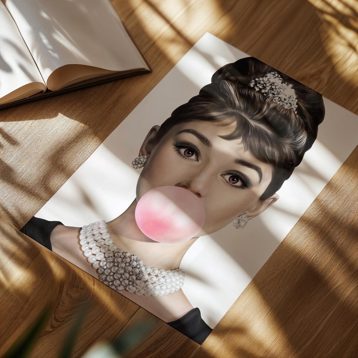 Audrey Hepburn Vintage Fashion Poster Print - Image 6