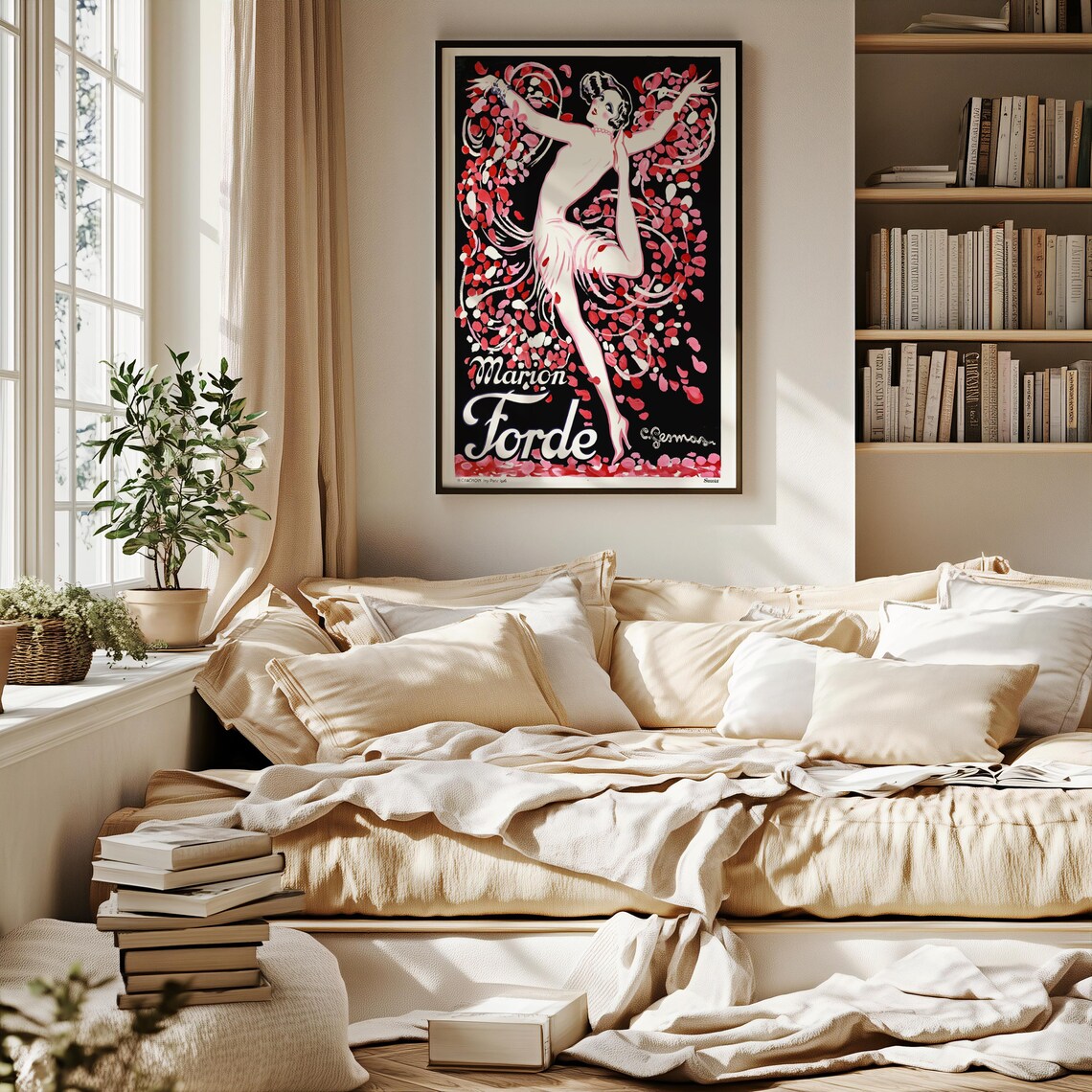Vintage Art Deco Paris Cabaret, Retro Poster - Image 3