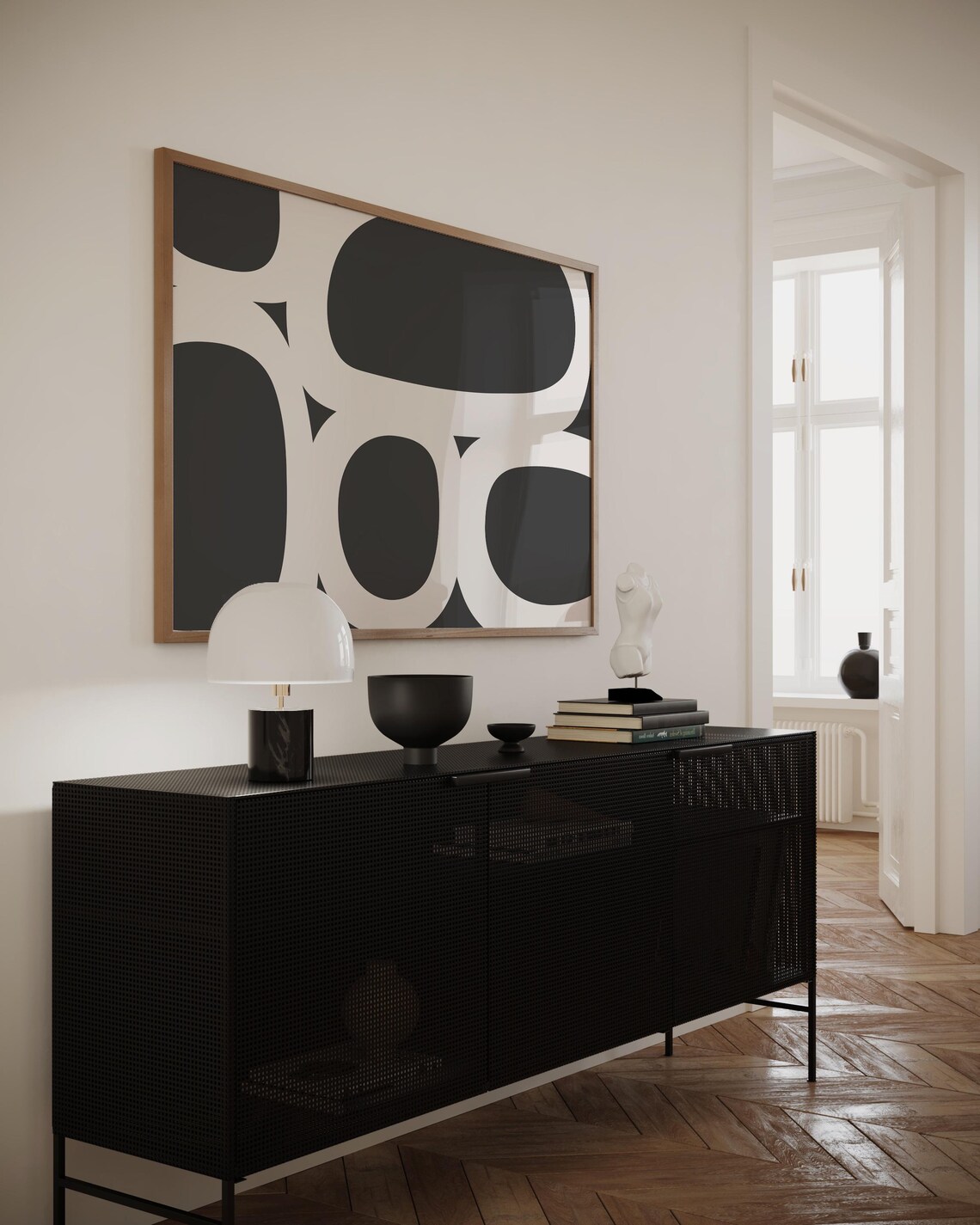 Organic Circle Shapes, Mid-Century Minimalist Art Print - Image 2
