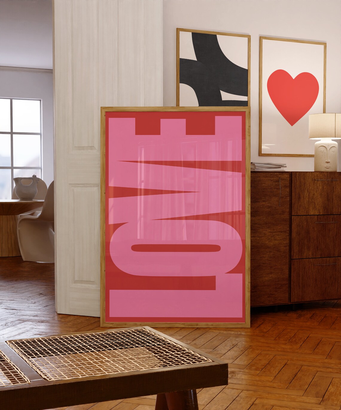 Valentine Love Statement Minimalist Art Print