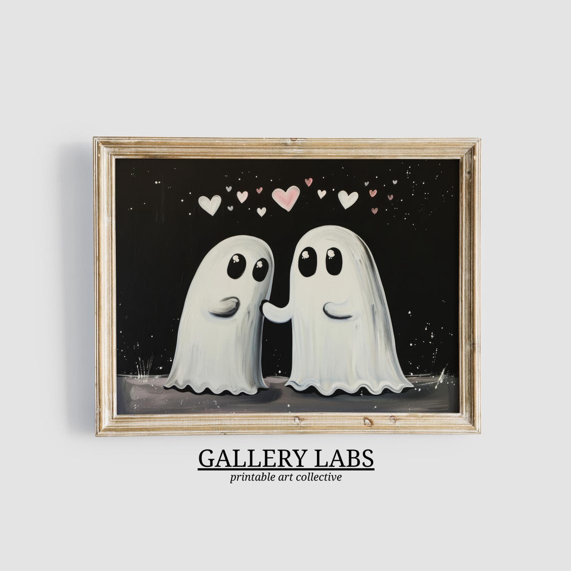 Ghosts Painting Halloween Wall Art Halloween Decor Cute Spooky Decor Halloween Print Girly Wall Art Art