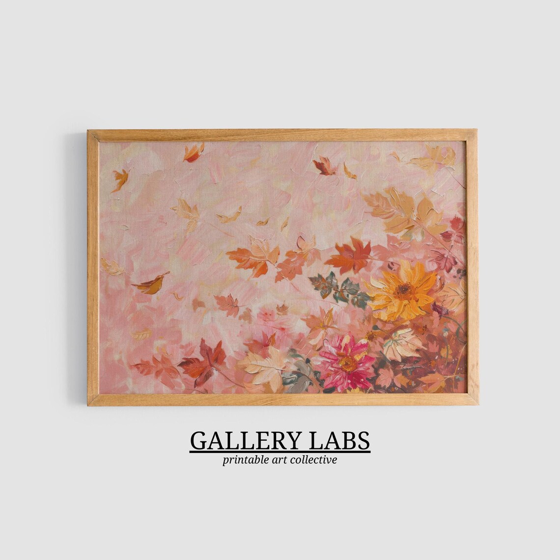 Wildflower Print, Autumn Painting for Preppy Decor - Image 3